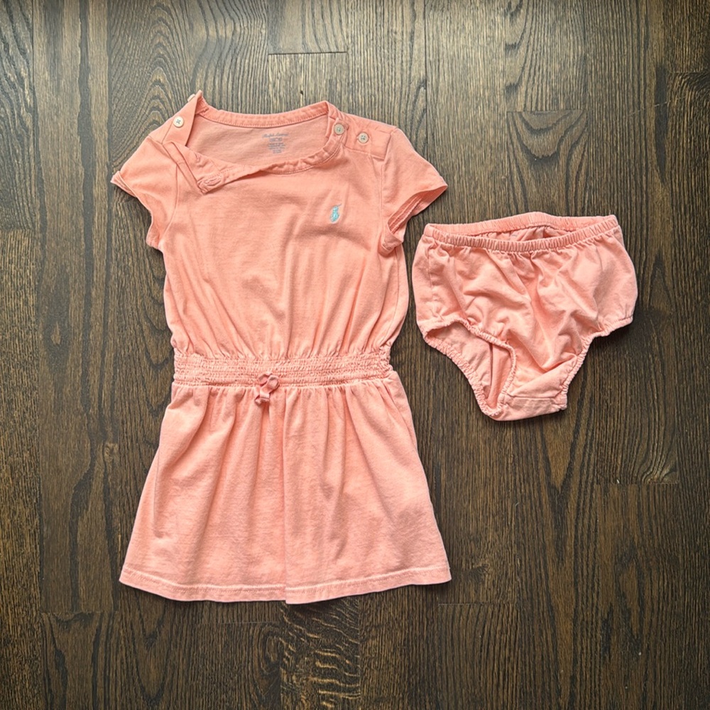 Polo Ralph Lauren Dress and Bloomers 24 Months